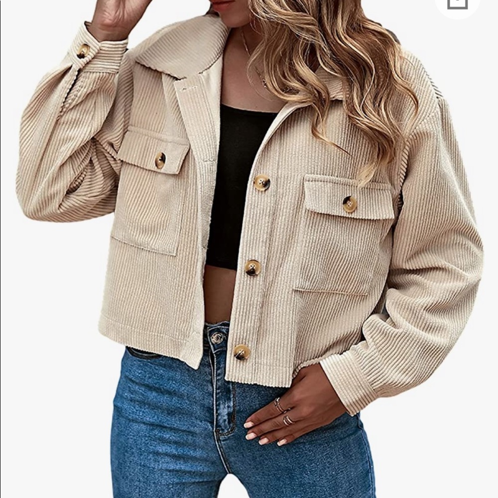 Cropped Corduroy Jacket